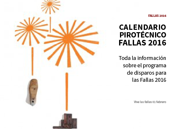 Calendario Pirotécnico Fallas 2016
