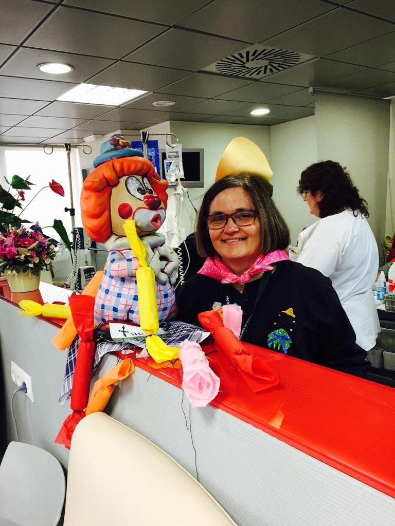 Foto Fallas Voluntarios AECC Hospital Clínico