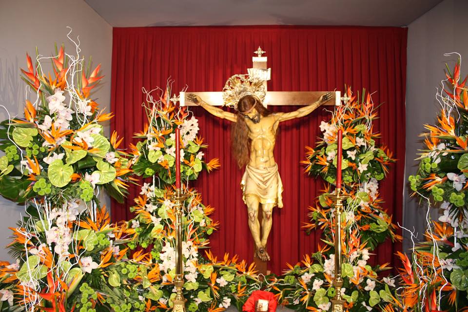 Barraca-Columbretes acoge la Imagen del Santísimo Cristo del Salvador y del Amparo