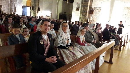 Beatriz Alós y María Villar asisten a la misa de Sant Jordi