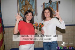 Mar y Raquel os invitan a participar en #sinestesiafallera